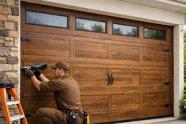 Modern smart garage door opener with mobile control and sensors